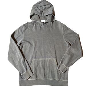 BLDWN Carson Hoodie Mens 100% Cotton Sweatshirt Dusty Olive Size Large Casual